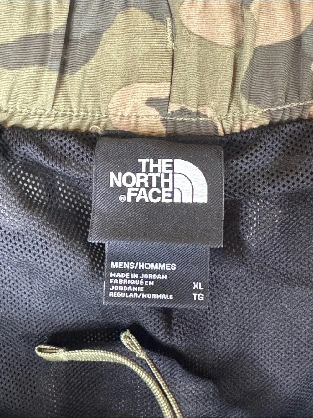 The North Face Class V Water Pull On Trunks Shorts Camo Green Men's Size XL